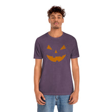 Load image into Gallery viewer, Halloween Pumpkin Face Unisex Jersey Short Sleeve Tee