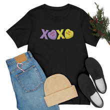 Load image into Gallery viewer, XOXO Kiss Me Be Mine Sweetheart Candy Valentines Day Unisex Jersey Short Sleeve Tee