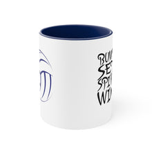 Load image into Gallery viewer, Bump Set Spike Win Accent Coffee Mug, 11oz