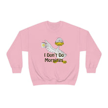 Load image into Gallery viewer, I Don’t Do Mornings Unisex Heavy Blend™ Crewneck Sweatshirt