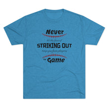 Load image into Gallery viewer, Striking Out Men's Tri-Blend Crew Tee