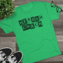 Load image into Gallery viewer, Health Coach Grunge Panels Motivational Men's Tri-Blend Crew Tee