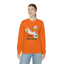 Load image into Gallery viewer, I Don’t Do Mornings Unisex Heavy Blend™ Crewneck Sweatshirt