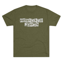 Load image into Gallery viewer, Positive Vibes Motivational Men's Tri-Blend Crew Tee