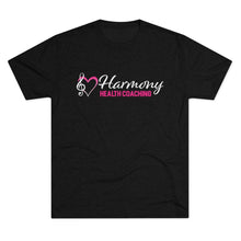 Load image into Gallery viewer, Harmony Health Coaching Unisex Tri-Blend Crew Tee
