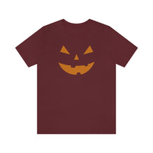 Load image into Gallery viewer, Halloween Pumpkin Face Unisex Jersey Short Sleeve Tee