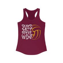 Load image into Gallery viewer, Volleyball Bump Set Spike Win Women's Ideal Racerback Tank