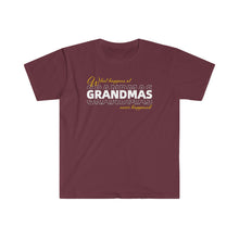 Load image into Gallery viewer, What Happens At Grandmas Never Happened Unisex Softstyle T-Shirt