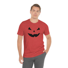 Load image into Gallery viewer, Halloween Pumpkin Face Unisex Jersey Short Sleeve Tee