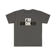 Load image into Gallery viewer, I’m Broken Kentsugi Style Motivation Unisex Softstyle T-Shirt