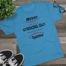 Load image into Gallery viewer, Striking Out Men's Tri-Blend Crew Tee