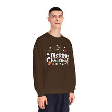 Load image into Gallery viewer, Merry Christmas Antlers Candy Canes Snowflake Unisex NuBlend® Crewneck Sweatshirt