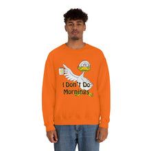 Load image into Gallery viewer, I Don’t Do Mornings Unisex Heavy Blend™ Crewneck Sweatshirt
