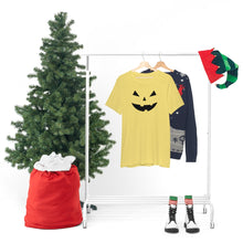 Load image into Gallery viewer, Halloween Pumpkin Face Unisex Jersey Short Sleeve Tee