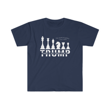 Load image into Gallery viewer, The World of Politics is Like Chess There is No Need for a Trump USA Unisex Softstyle T-Shirt