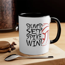 Load image into Gallery viewer, Bump Set Spike Win Accent Coffee Mug, 11oz