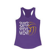 Load image into Gallery viewer, Volleyball Bump Set Spike Win Women's Ideal Racerback Tank