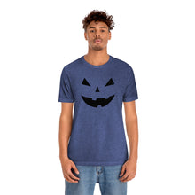 Load image into Gallery viewer, Halloween Pumpkin Face Unisex Jersey Short Sleeve Tee