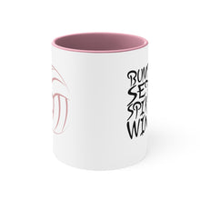 Load image into Gallery viewer, Bump Set Spike Win Accent Coffee Mug, 11oz