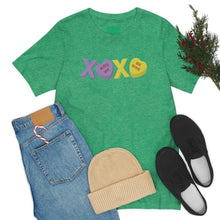 Load image into Gallery viewer, XOXO Kiss Me Be Mine Sweetheart Candy Valentines Day Unisex Jersey Short Sleeve Tee