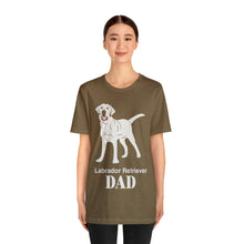 Load image into Gallery viewer, Labrador Retriever Dad Soft Unisex Jersey Short Sleeve Tee