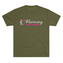 Load image into Gallery viewer, Harmony Health Coaching Unisex Tri-Blend Crew Tee