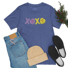 Load image into Gallery viewer, XOXO Kiss Me Be Mine Sweetheart Candy Valentines Day Unisex Jersey Short Sleeve Tee