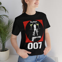 Load image into Gallery viewer, James Bond Martinis Girls and Guns 007 Soft Unisex Jersey Short Sleeve Tee