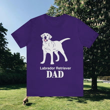 Load image into Gallery viewer, Labrador Retriever Dad Soft Unisex Jersey Short Sleeve Tee