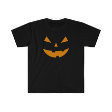 Load image into Gallery viewer, Halloween Pumpkin Face Unisex Softstyle T-Shirt