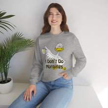 Load image into Gallery viewer, I Don’t Do Mornings Unisex Heavy Blend™ Crewneck Sweatshirt
