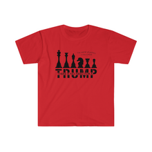 Load image into Gallery viewer, The World of Politics is Like Chess There is No Need for a Trump USA Unisex Softstyle T-Shirt