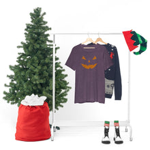 Load image into Gallery viewer, Halloween Pumpkin Face Unisex Jersey Short Sleeve Tee
