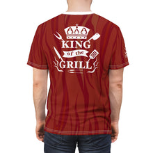 Load image into Gallery viewer, King of the Grill BBQ Fathers Day Unisex AOP Cut & Sew T-shirt