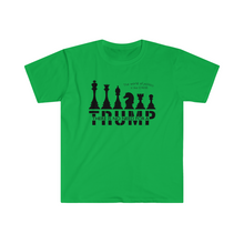 Load image into Gallery viewer, The World of Politics is Like Chess There is No Need for a Trump USA Unisex Softstyle T-Shirt