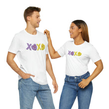 Load image into Gallery viewer, XOXO Kiss Me Be Mine Sweetheart Candy Valentines Day Unisex Jersey Short Sleeve Tee