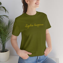 Load image into Gallery viewer, Legalize Happiness Motivational Unisex Jersey Short Sleeve Tee
