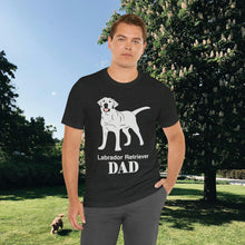 Load image into Gallery viewer, Labrador Retriever Dad Soft Unisex Jersey Short Sleeve Tee