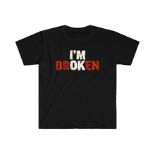 Load image into Gallery viewer, I’m Broken Kentsugi Style Motivation Unisex Softstyle T-Shirt