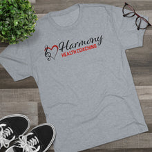 Load image into Gallery viewer, Harmony Health Coaching Unisex Tri-Blend Crew Tee