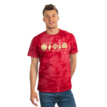 Load image into Gallery viewer, Playa Encanto 5 Shells Tie-Dye Tee, Crystal