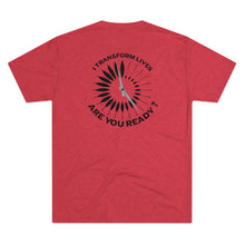 Load image into Gallery viewer, I Transform Lives Jetstream Health Coach Unisex Tri-Blend Crew Tee