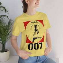 Load image into Gallery viewer, James Bond Martinis Girls and Guns 007 Soft Unisex Jersey Short Sleeve Tee
