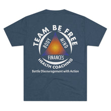 Load image into Gallery viewer, Team Be Free Health Coaching Men's Tri-Blend Crew Tee