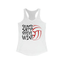 Load image into Gallery viewer, Volleyball Bump Set Spike Win Women's Ideal Racerback Tank