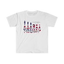 Load image into Gallery viewer, The World of Politics is Like Chess There is No Need for a Trump USA Unisex Softstyle T-Shirt