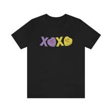 Load image into Gallery viewer, XOXO Kiss Me Be Mine Sweetheart Candy Valentines Day Unisex Jersey Short Sleeve Tee