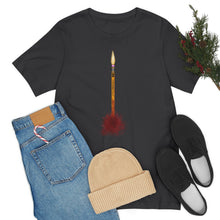 Load image into Gallery viewer, A F@#king Pencil John Wick 4 Bloody Pencil with Flame Unisex Jersey Short Sleeve Tee
