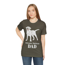 Load image into Gallery viewer, Labrador Retriever Dad Soft Unisex Jersey Short Sleeve Tee