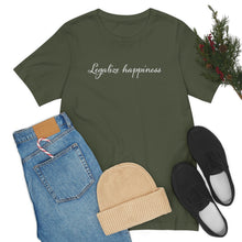 Load image into Gallery viewer, Legalize Happiness Motivational Unisex Jersey Short Sleeve Tee